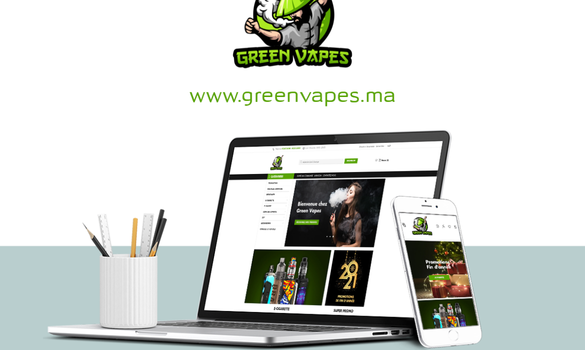 Green vapes – Site web